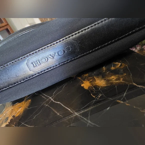 Vtg Coach Mercer Demi 7407 Shoulder bag Black Nylon Canvas Leather trim Y2K - Picture 6 of 17